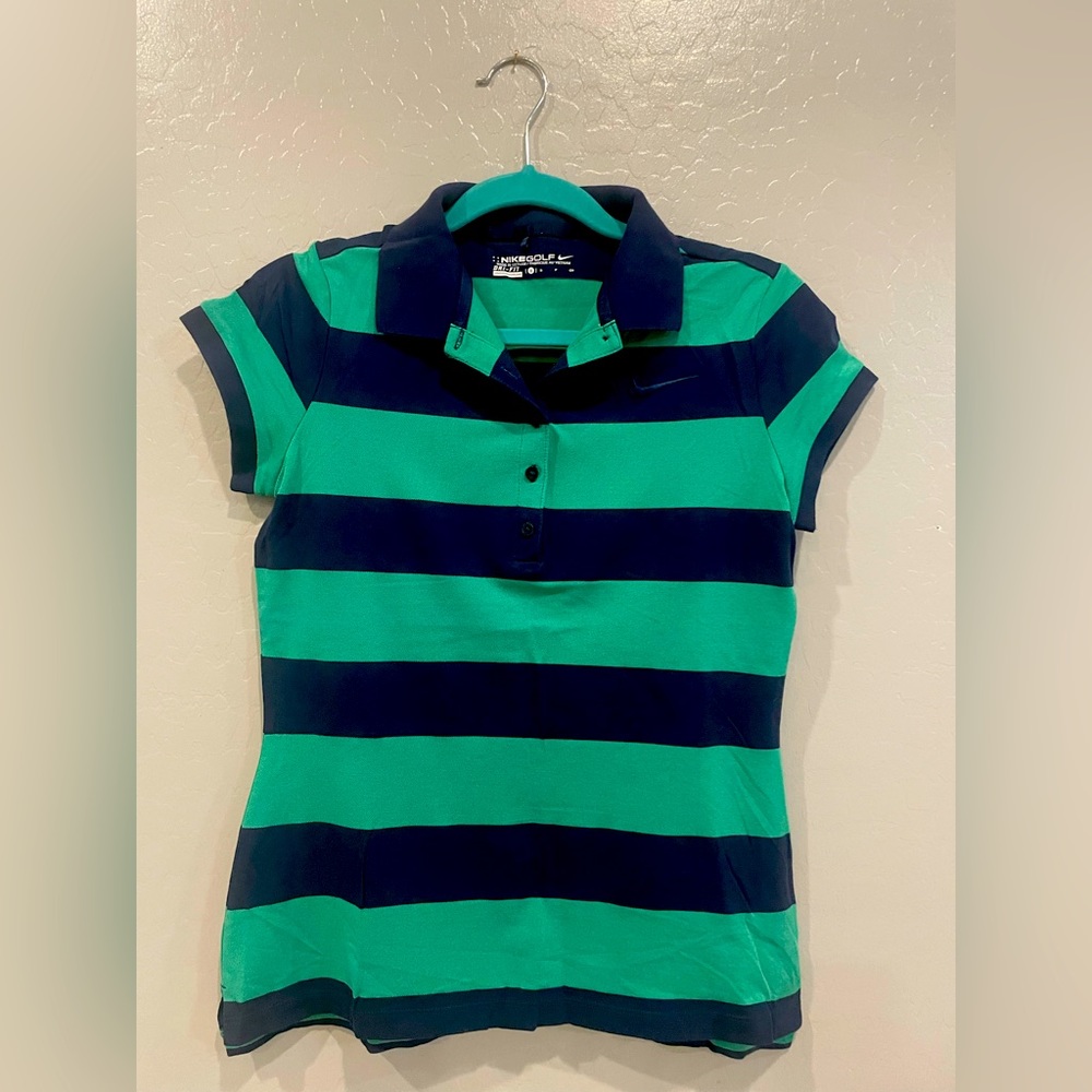 EUC Nike Golf Women’s rugby stripe polo